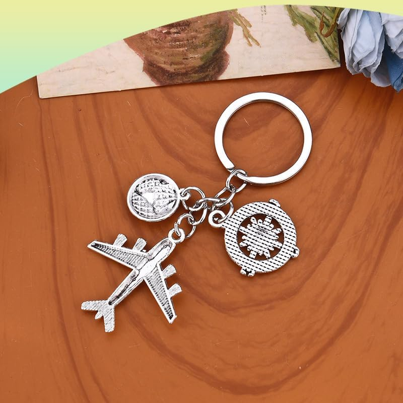 Pilot Birthday Gifts for Boyfriend Husband Flight Instructor Gift from Students Graduation Presents for Him Grandson Son Airplane Themed Gift Keychain for Pilots Flight Attendant Gifts for Men Pilot image number 1
