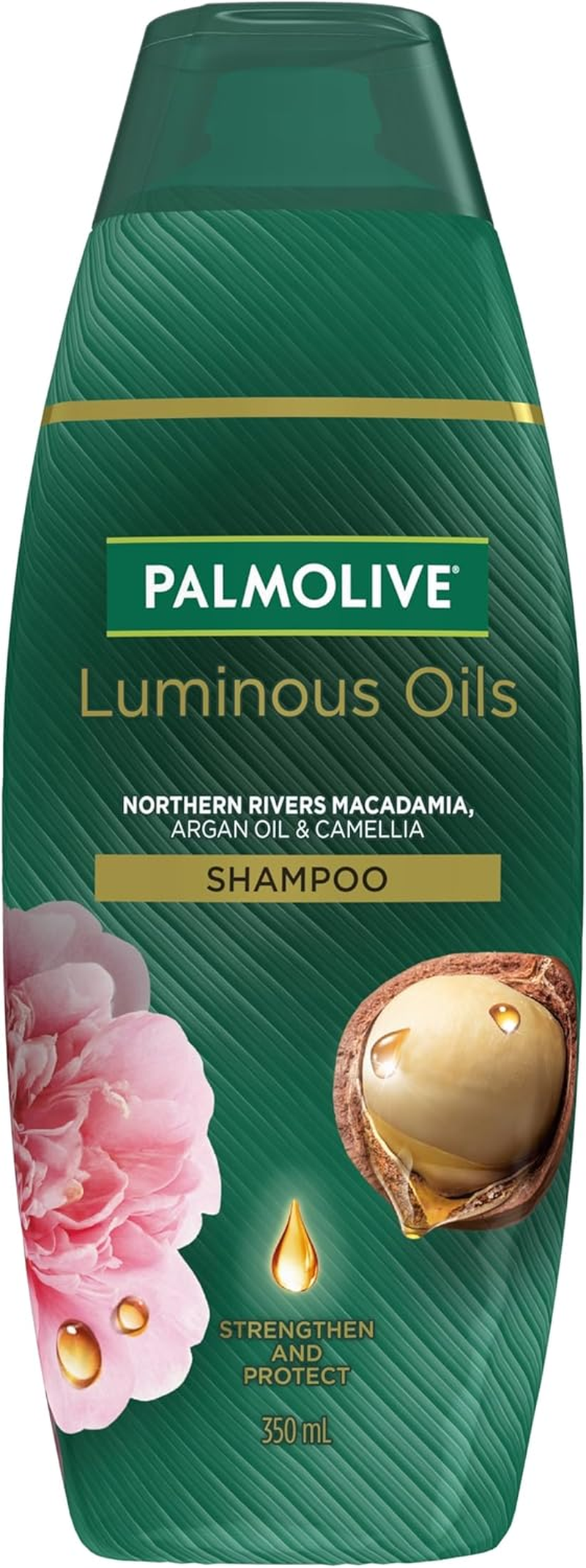 Palmolive Luminous Oils Hair Shampoo, Northern Rivers Macadamia, Argan Oil & Camellia, 350Ml, Strengthen and Protect image number 1