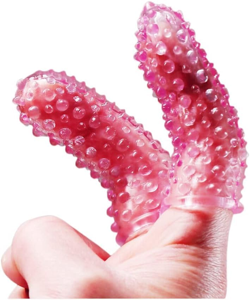 Finger Sleeves Vibrator Accessories, G-Spot Clitoral Stimulator Finger Sleeve Soft Silicone Sex Toy Stimulation for Women Vaginal Anal Sex for Couples image number 1