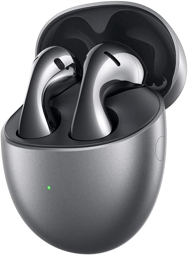 HUAWEI Freebuds 5 Headphones, Hi-Res Certified, Open Design for Improved Comfort, 30 Hours Battery Life, IPX4 Waterproof, Silver Frost