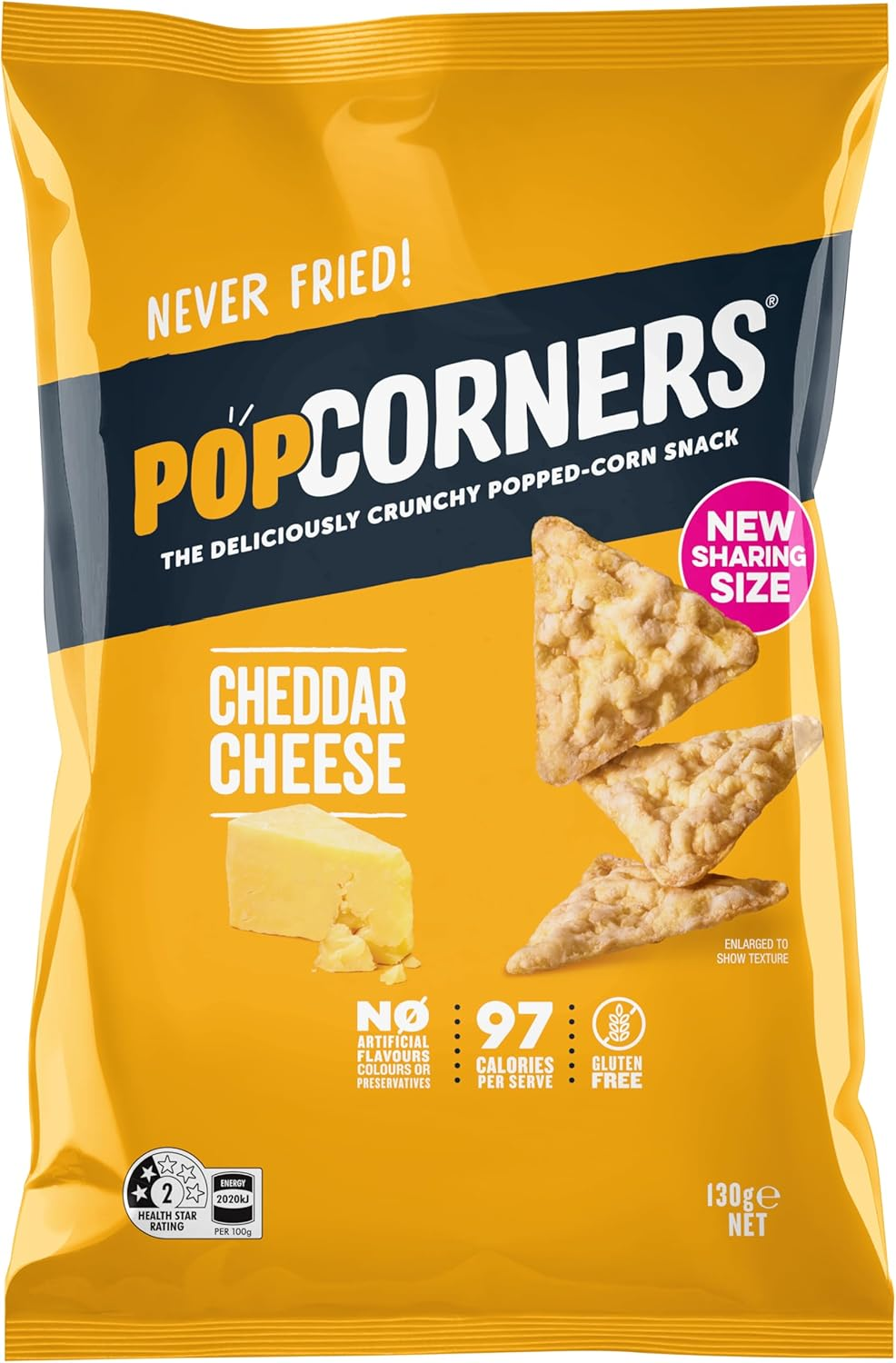 Popcorners Cheddar Cheese 130G image number 2