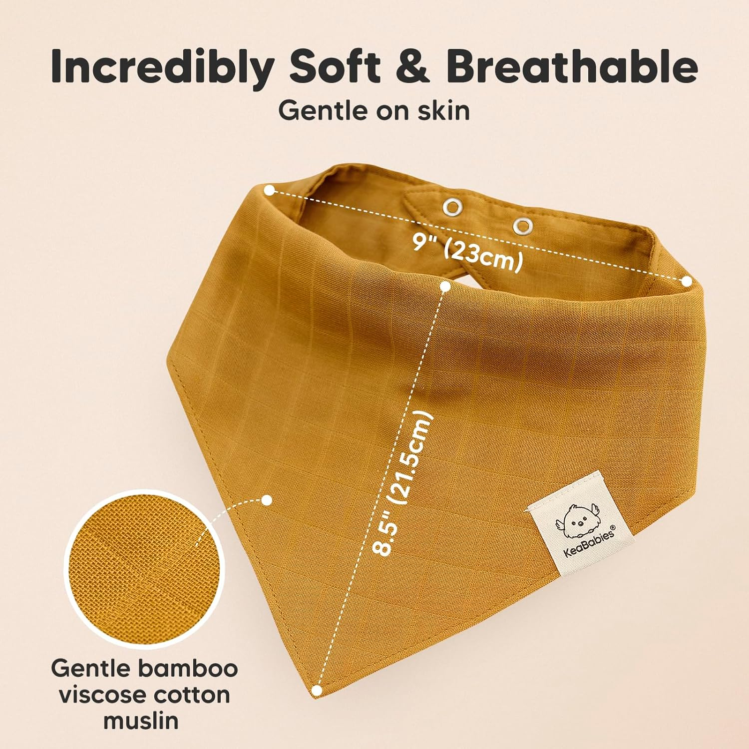 8-Pack Muslin Bibs, Baby Bibs for Boys, Girls - Bandana Bibs, Muslin Baby Bibs, Baby Girl Bibs, Baby Boy Bibs image number 6