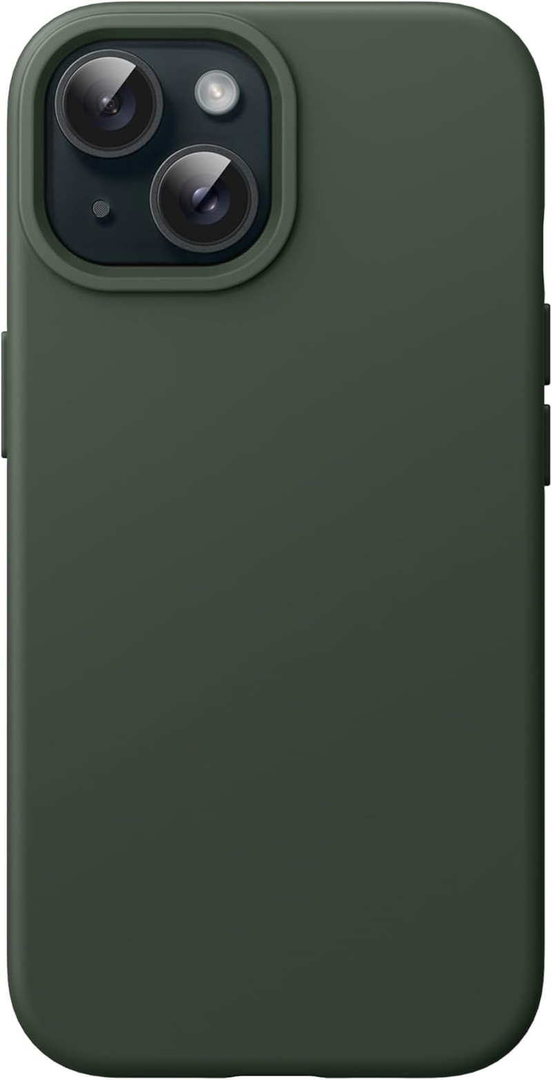 Jetech Silicone Case for Iphone 15 6.1-Inch, Silky-Soft Touch Full-Body Protective Phone Case, Shockproof Cover (Pink)