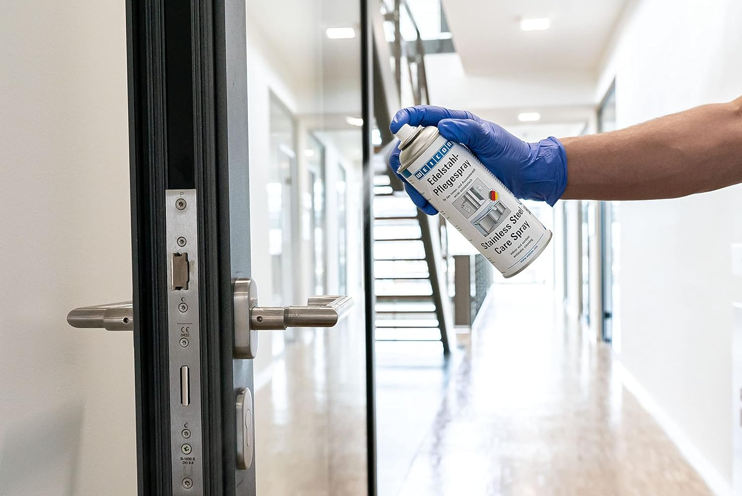 WEICON Stainless Steel Care Spray | 400 Ml | Anti-Static Cleaning and Care image number 1