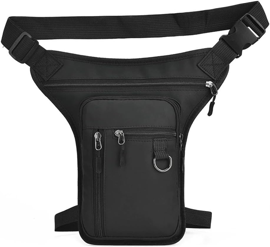 Leg Bag Leather Drop Bags for Men Women Waterproof for Motorcycle Thigh for Outdoor Driving, Travel, Hiking Easy Carry Any Phone,Wallet image number 1