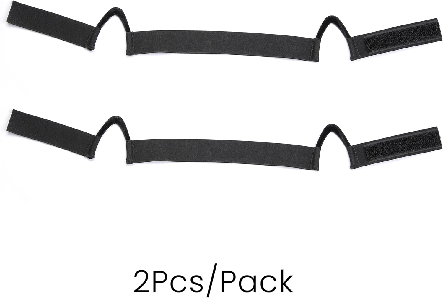 2Pcs Wig Band for Lace Front Ear Free Painless Lace Melting Elastic Band Headband for Women No Slip C Shaped Ear Curve (Black, Regualr(2Pcs)) - Gold image number 1