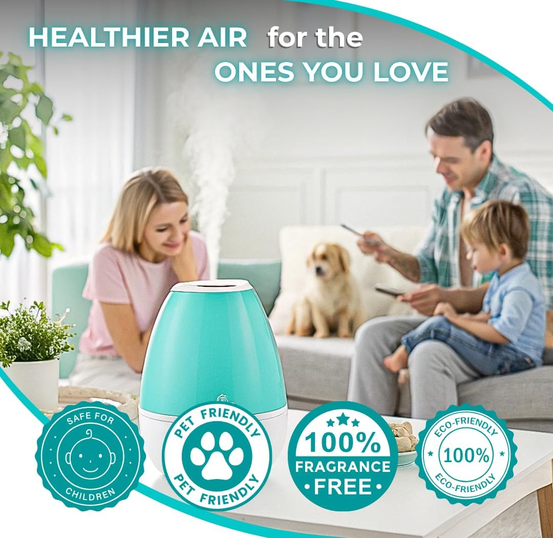 24 Pack Humidifier Cleaning Tablets, Diffuser Cleaner for Stains, Residue & Mineral Deposits, Improves Mist Flow & Device Care, Simple Drop-In Formula image number 1