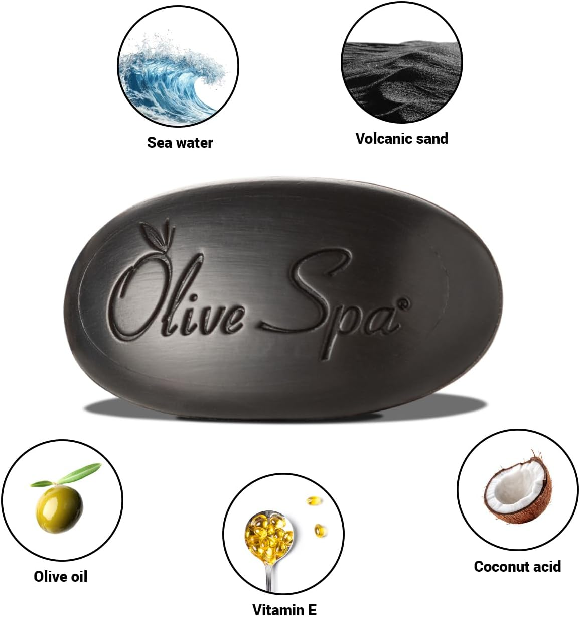 Volcano Lava Scrub Soap - Olive Oil Soap with Volcanic Lava image number 1