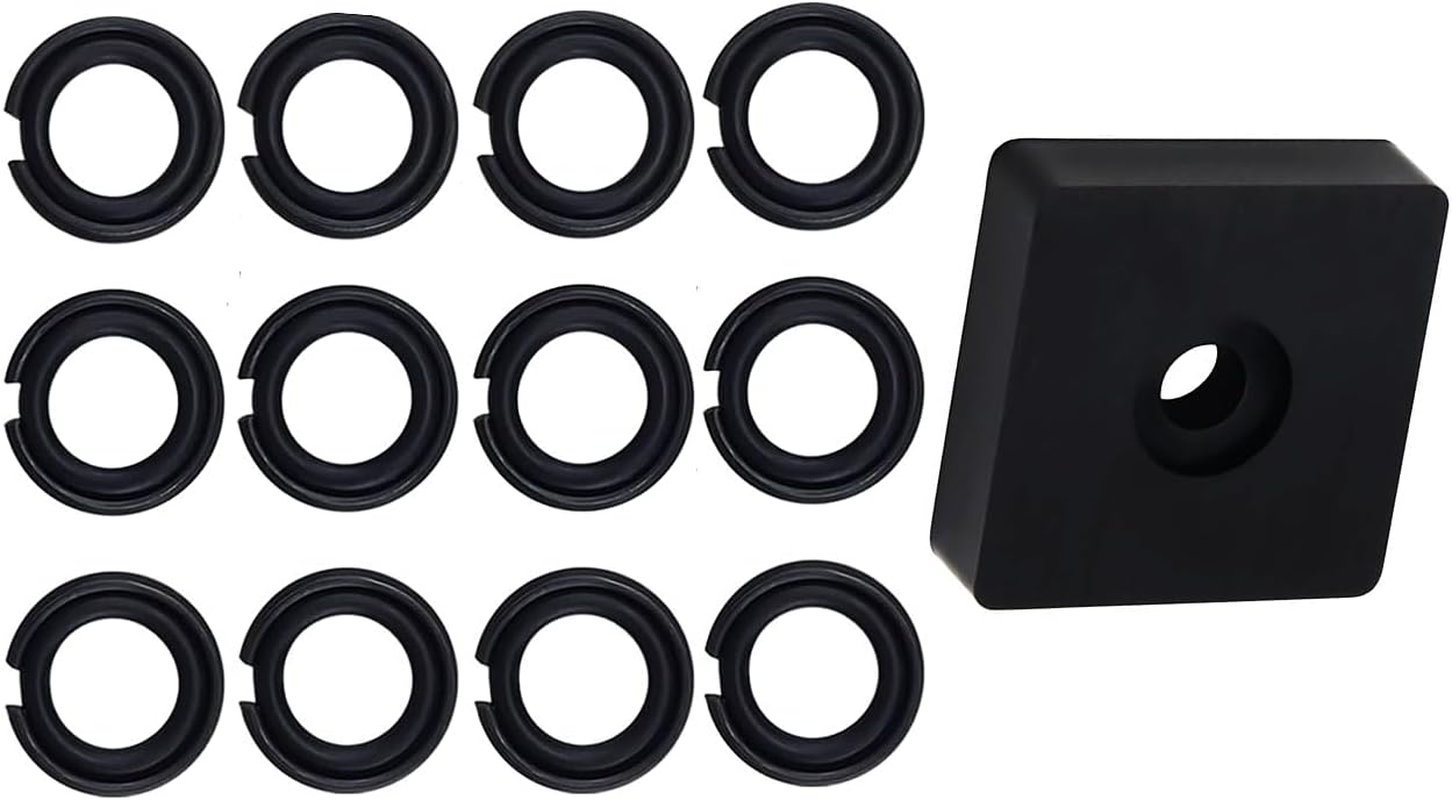 TALSWIF (12 Sets) 1/2" Impact Friction Ring Retaining Ring Clip with O-Ring for Mmilwwaukiiii Electric/Pneumatic Type Impact Wrench, Retainer Ring Anvil Install Tool Included