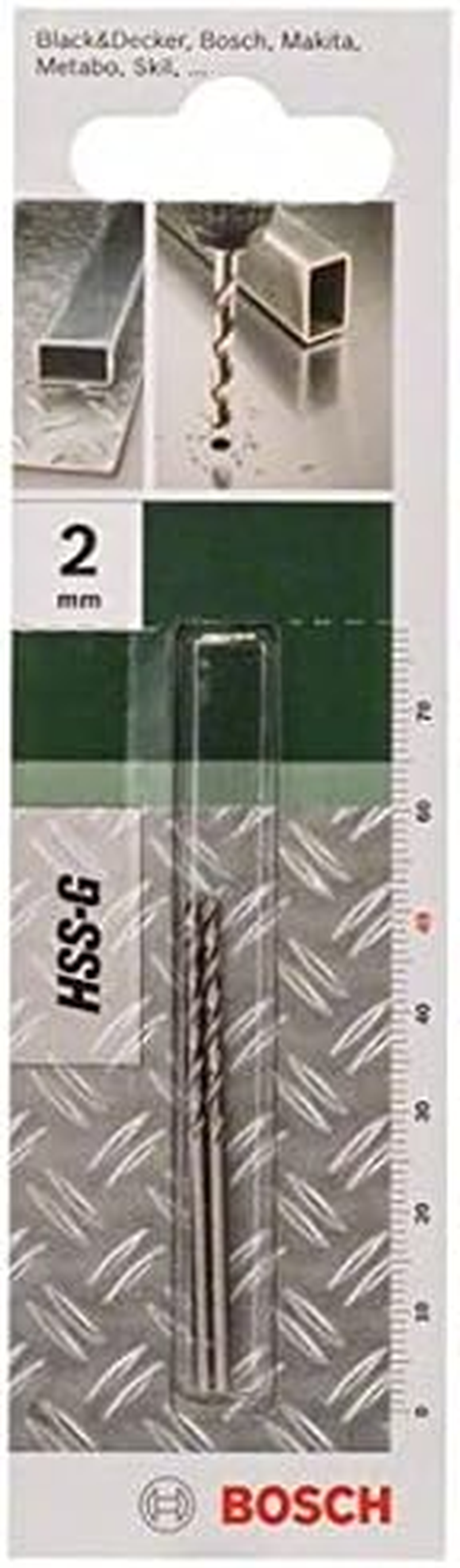 Bosch Accessories Bosch 2 Pcs. HSS-G Drill Bit (Metal, Hard Plastic, &Oslash; 2 X 24 X 49Mm, Accessory Drill Driver) image number 4