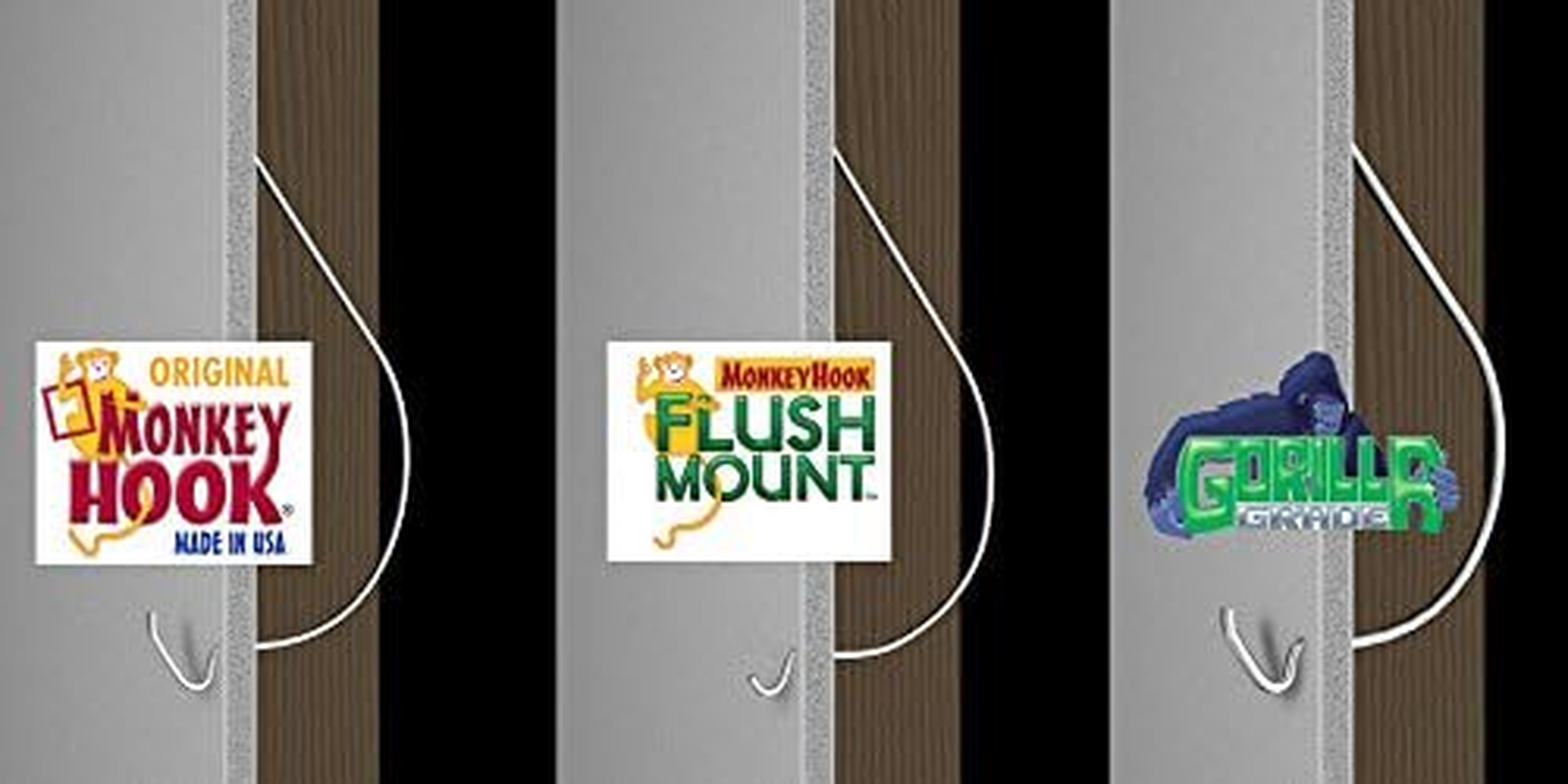 Monkey Hooks Picture Hangers Home and Office Pack, Gorilla Grade Drywall Hooks, Flush Mount Hooks, 30 Pc Set image number 4