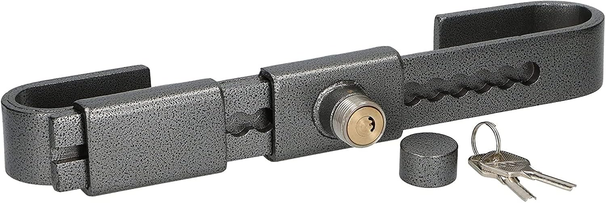 Ryme Automotive 371012 Hardened Steel Anti-Theft Padlock Adjustable from 220 to 430 Mm. (38 Mm.) Truck Door Lock for Containers, Semi-Trailers with Flaps image number 1