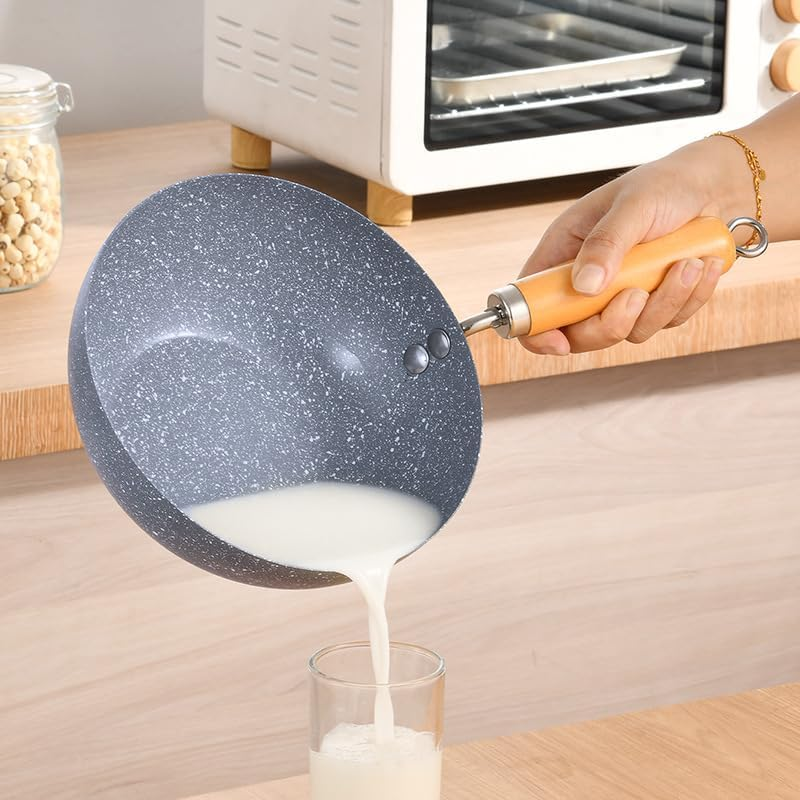 LEDON Non-Stick Deep Fry Wok with Stay-Cool Handle &ndash; Ideal for Cooking, Frying, and Stir-Frying in the Kitchen (24Cm) image number 2