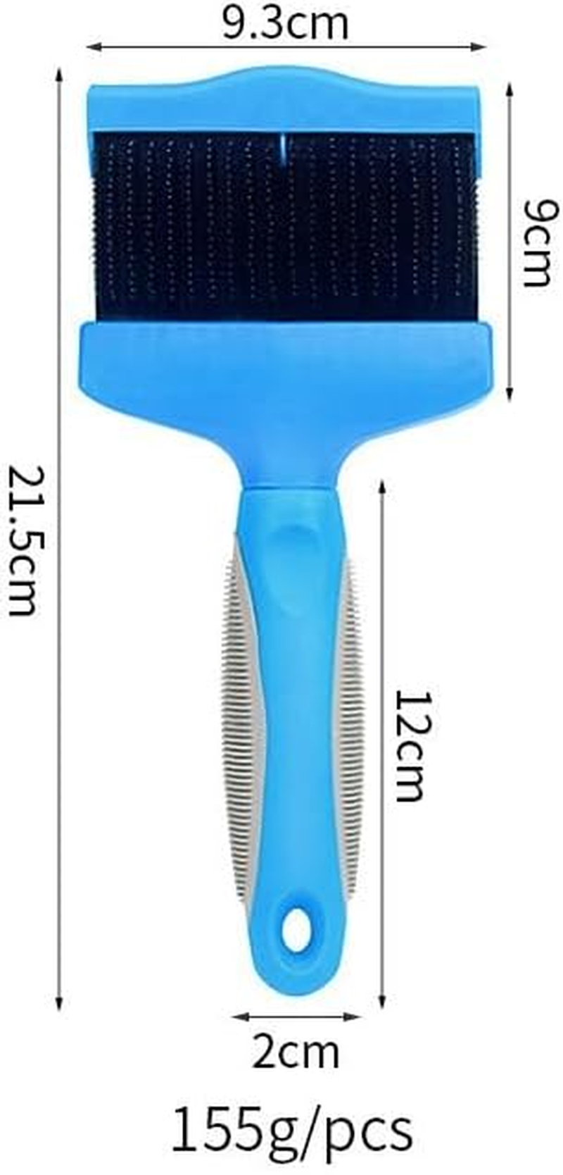 Double-Sided Soft Flexible Slicker Brushes &mdash; Versatile Brushes for Grooming Dogs (Blue, One Size) image number 4