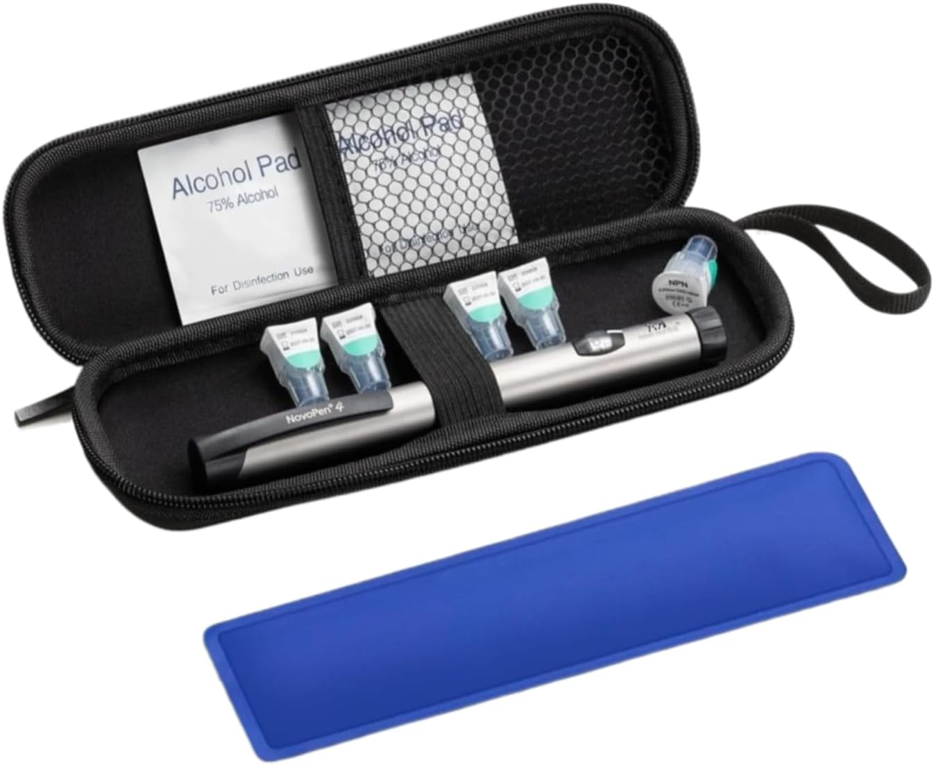 Insulin Cooler Travel Case, Portable Insulin Travail Case, Insulin Cooling Case Insulated Organizer for Insulin Pens (Pink)