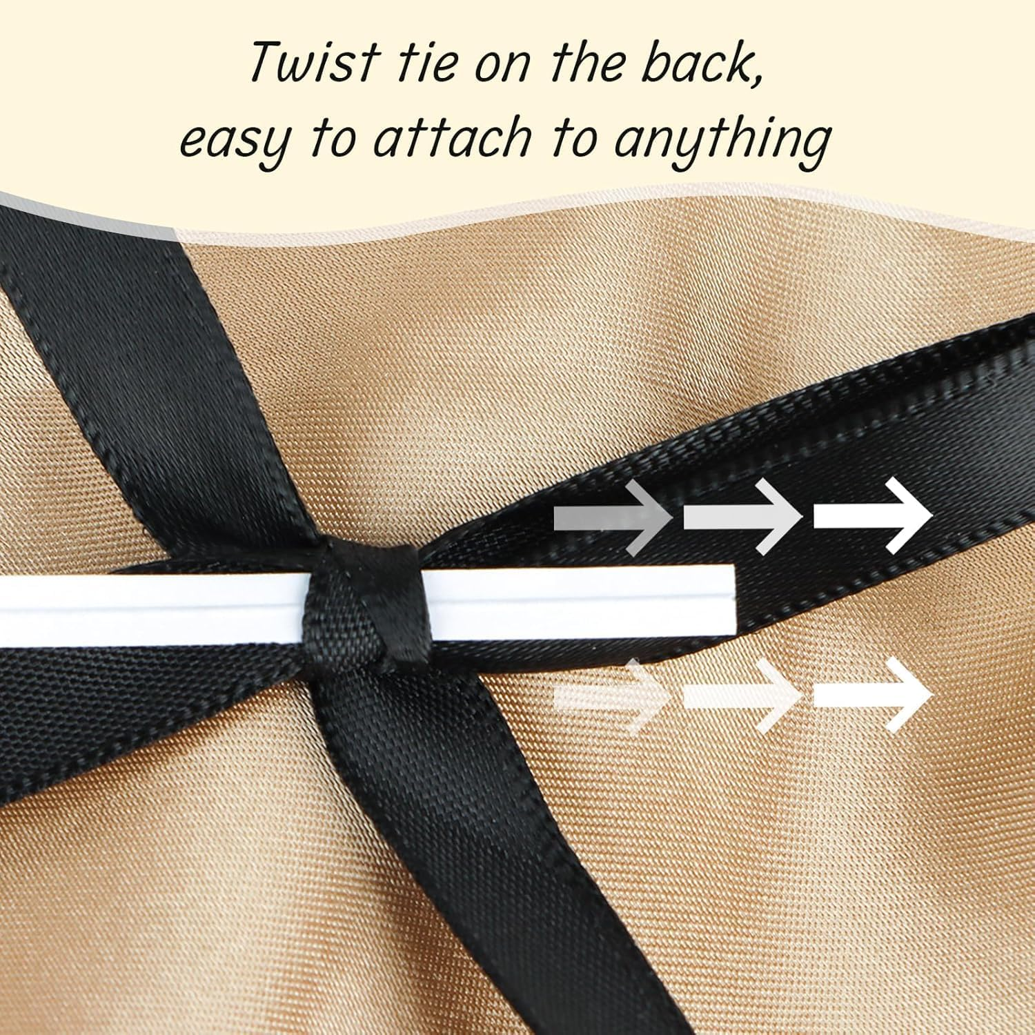 OSYLICT 12PCS Bow Cake Topper,Bowknot Ribbons Cupcake Dessert Picks Decorations for Birthday Wedding Bridal Anniversary Baby Shower Party Supplies(Black)