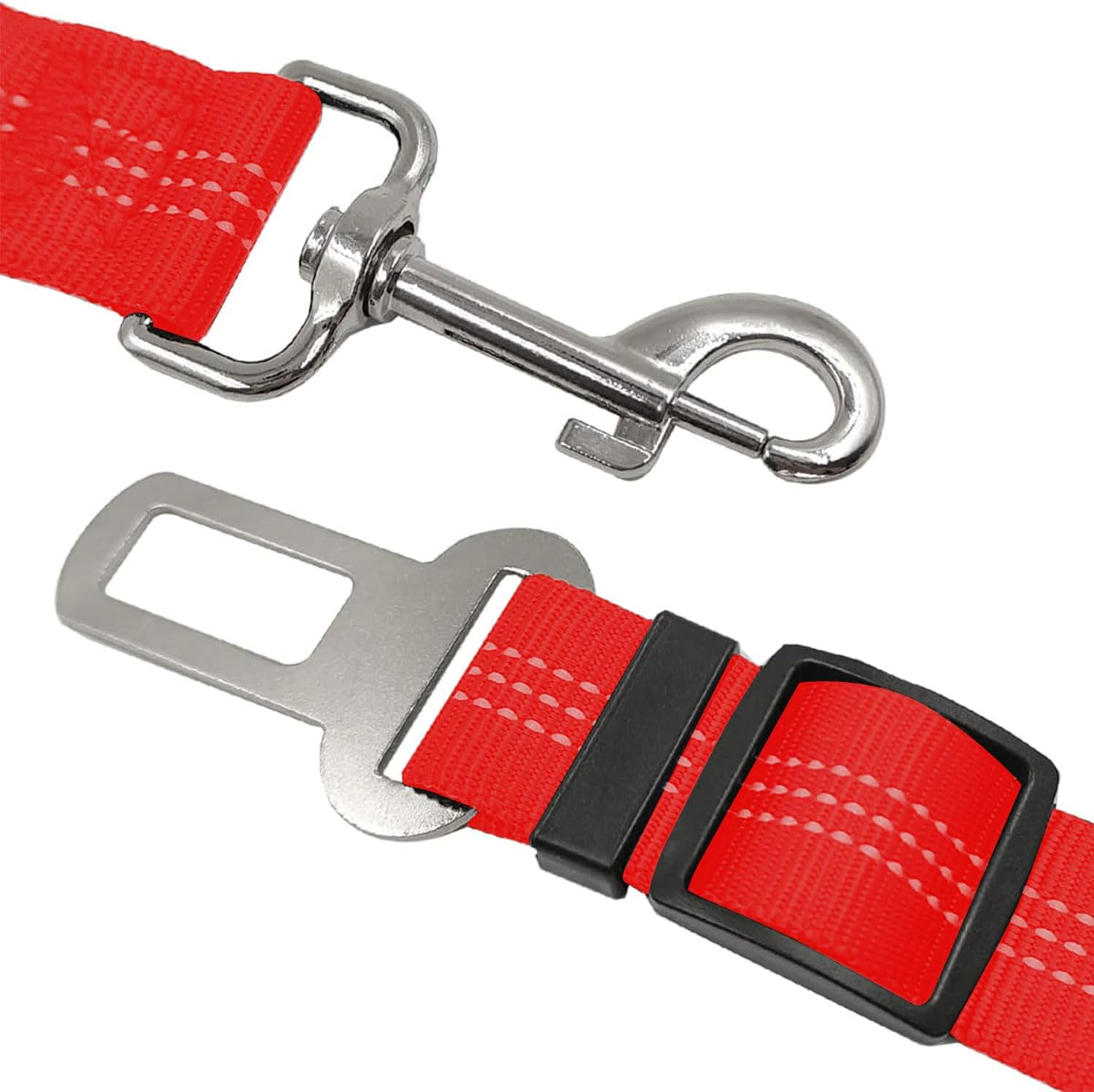 2Pcs Dog Leash, Dog Seat Belt and Leash, Nylon Pet Car Seatbelt Harness