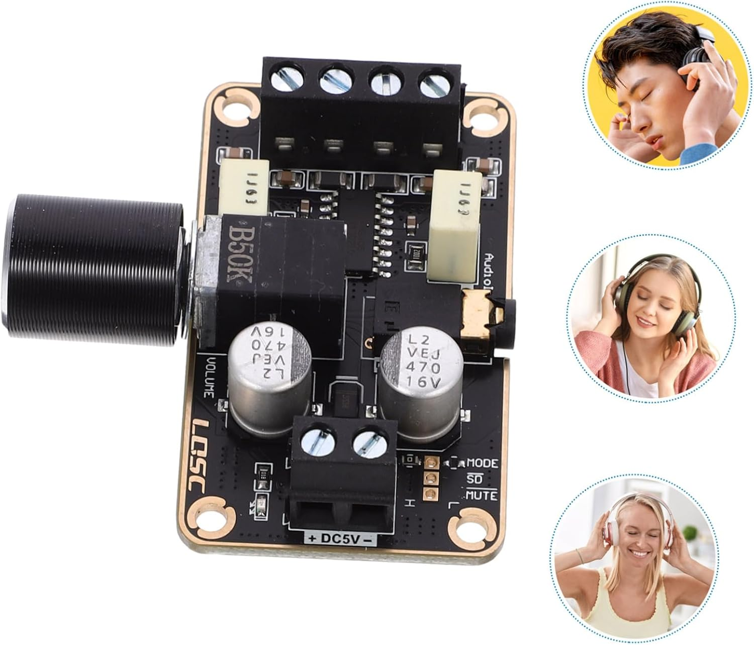 Digital Amplifier Board High Fidelity Sound Quality Stereo Amplifier Module image number 3