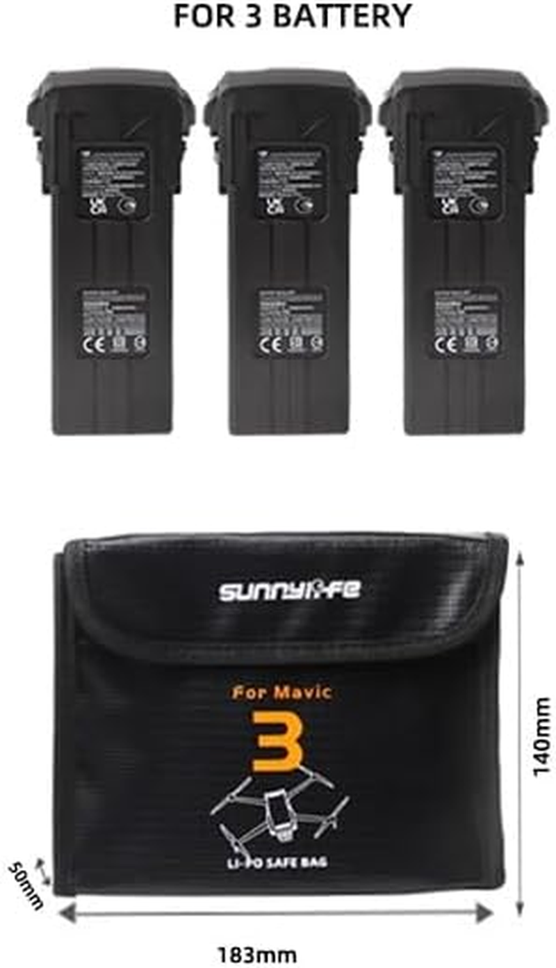 Camgo Sunnylife Lipo Safe Battery Bag for Mavic 3 Pro/Mavic 3 Classic/Mavic 3