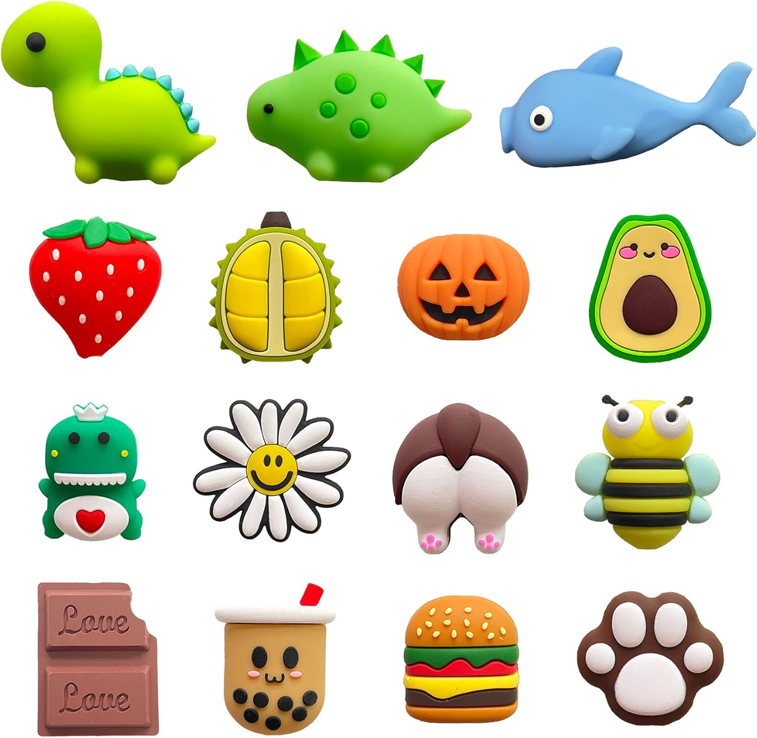 ZAKVOOR 15 Pack USB Charger Protector for Iphone Ipad Cable, Cute Animal Fruit Bite Charging Protector and Cord Holder, Charging Cable Saver Phone Accessory image number 6