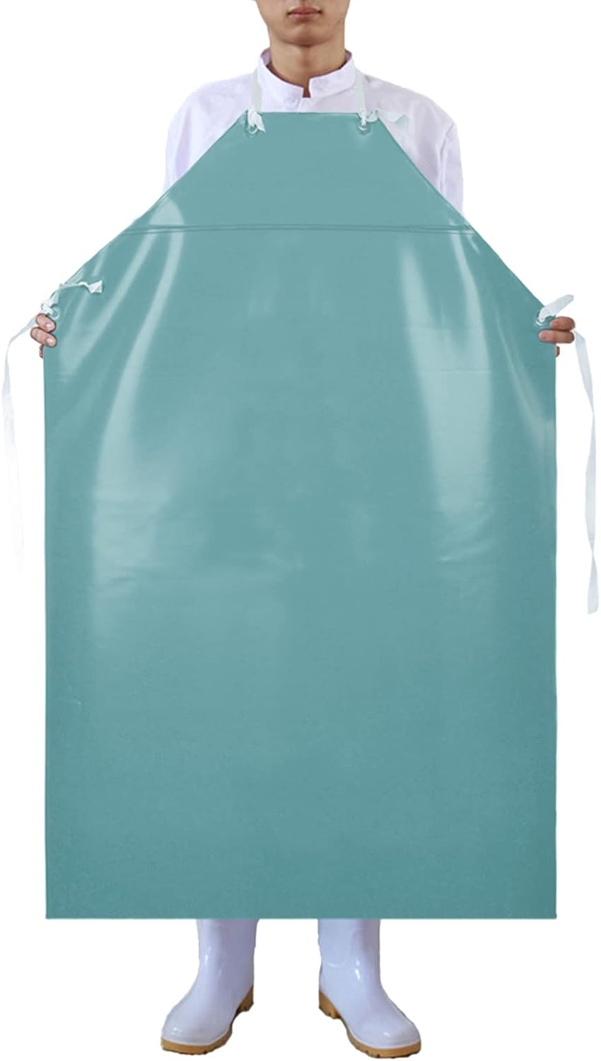 Surblue Waterproof Rubber Vinyl Apron Chemical Resistant Work Safe Clothes image number 3