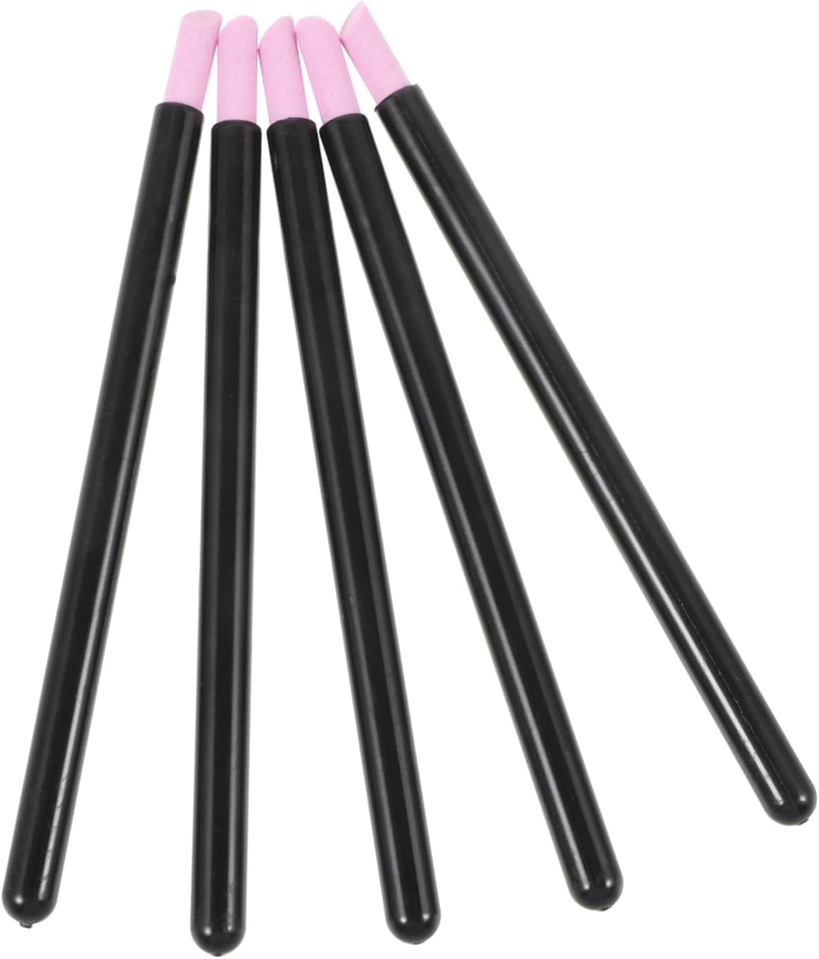 NOLITOY 5Pcs Nail Engraving Pens for Manicure Portable Cuticle Pushers White Art Polish Tools Suitable for Home and Professional Use