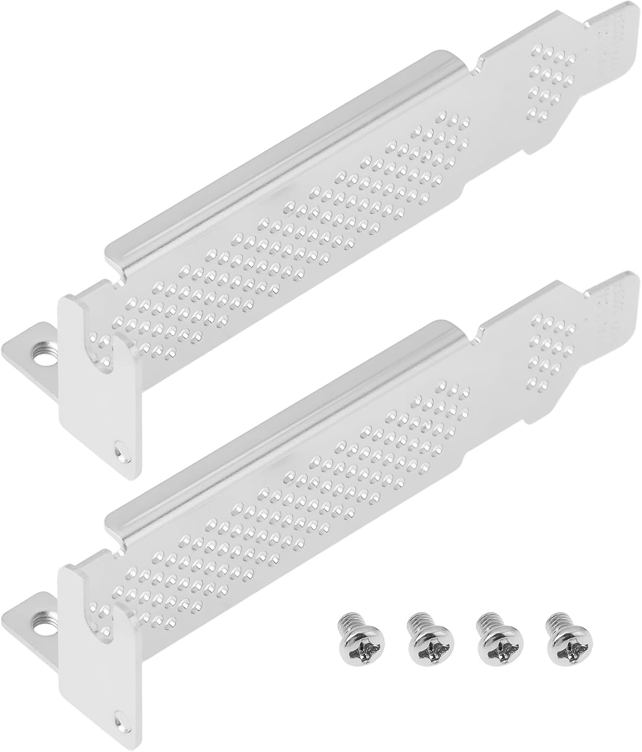 Ecsing 2Pcs Computers PCI Half Height Bracket Compatible with Dell H200 H310 Compatible with HP H220 with Screws image number 6