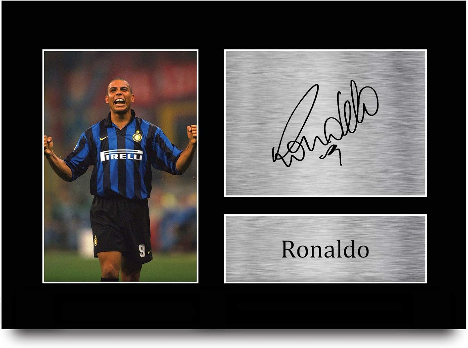 HWC Trading A4 Ronaldo Inter Milan Gifts Printed Signed Autograph Picture for Football Fans and Supporters