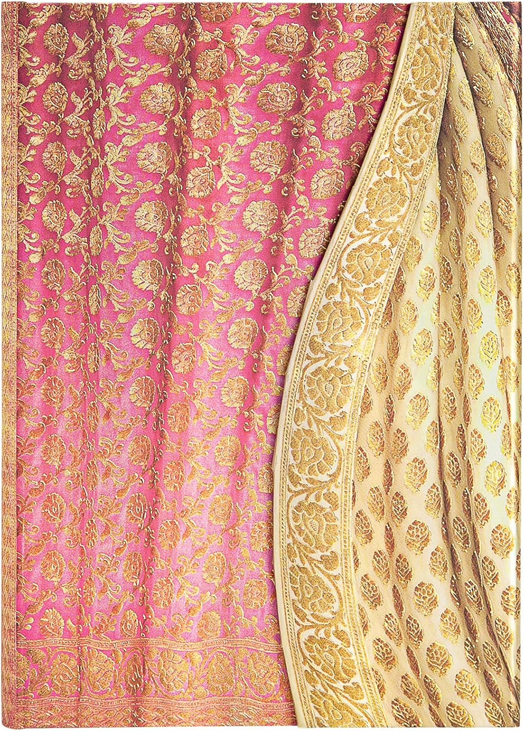 Paperblanks, Varanasi Silks and Saris, Sunahara, Midi, Lined, Magnetic Wrap Closure, 120 GSM image number 4