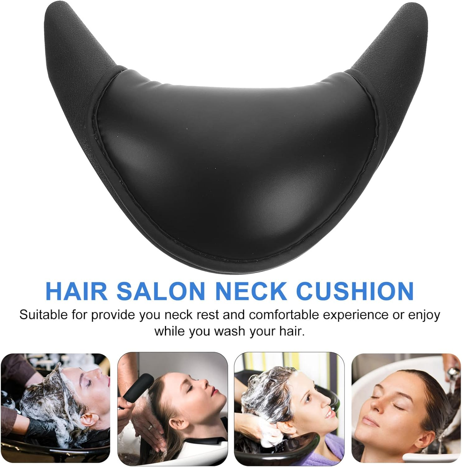 MUSISALY Shampoo Bowl Neck Rest Cushion Non-Slip U-Shaped Hair Washing Pillow Reusable Salon Neck Support Pad for Home and Spa Use image number 6