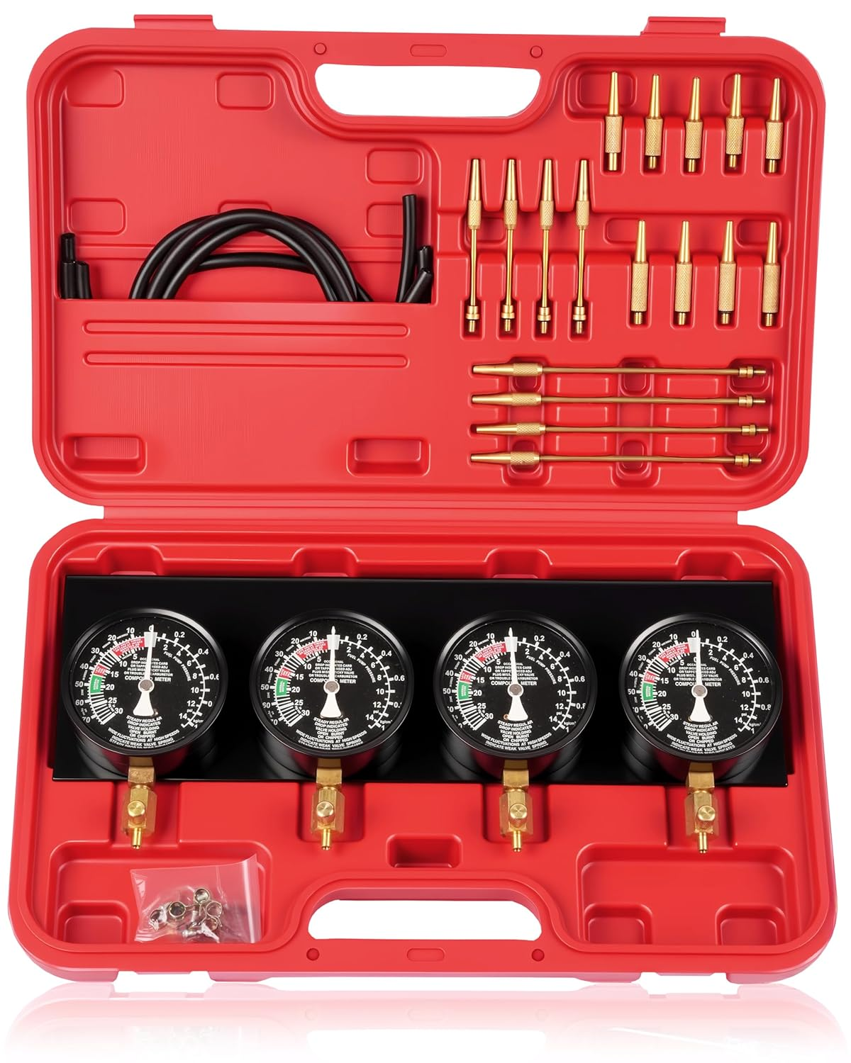 Motorcycle Fuel Vacuum Carburetor Synchronizer Carb Sync Gauge Fit Honda Yamaha image number 5