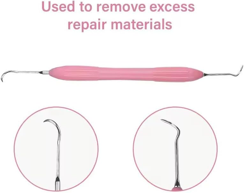 Color-Coded Dental Composite Instruments &ndash; 7 Silicone Handle Tools for Tooth Restoration & Cavity Filling