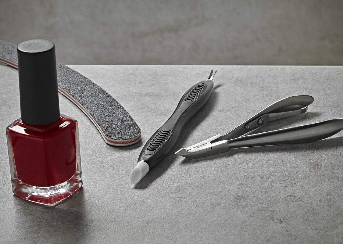 Manicare Cuticle Nippers, Precision Blades, Quality Surgical Grade Japanese Stainless Steel, Home and Professional Salon Trimming of Overgrown Cuticles, Long Lasting Nippers for Manicure and Pedicure image number 4