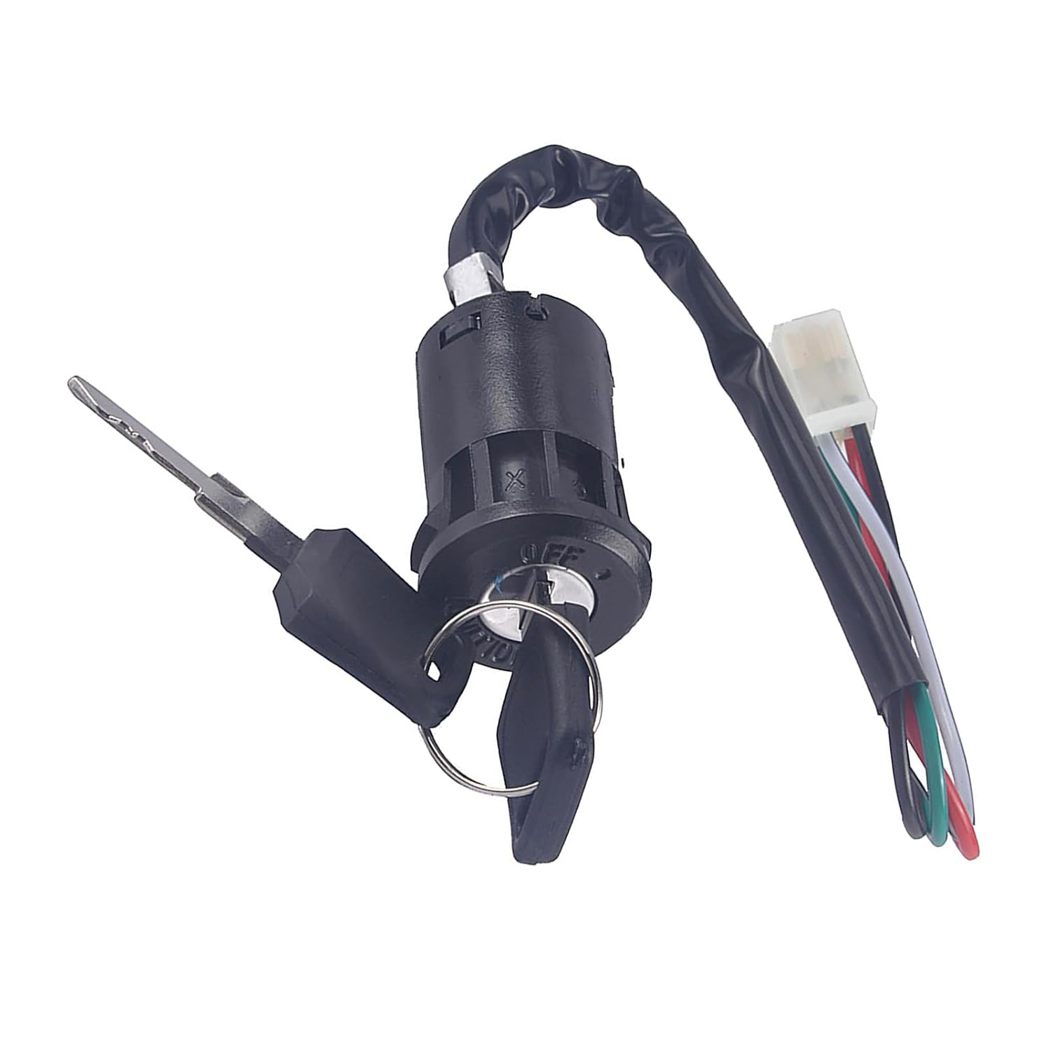 Lock Key, 4-Wire Ignition Switch Lock Key for Quad ATV Go Kart Pit Dirt Bike Moped Scooter image number 1