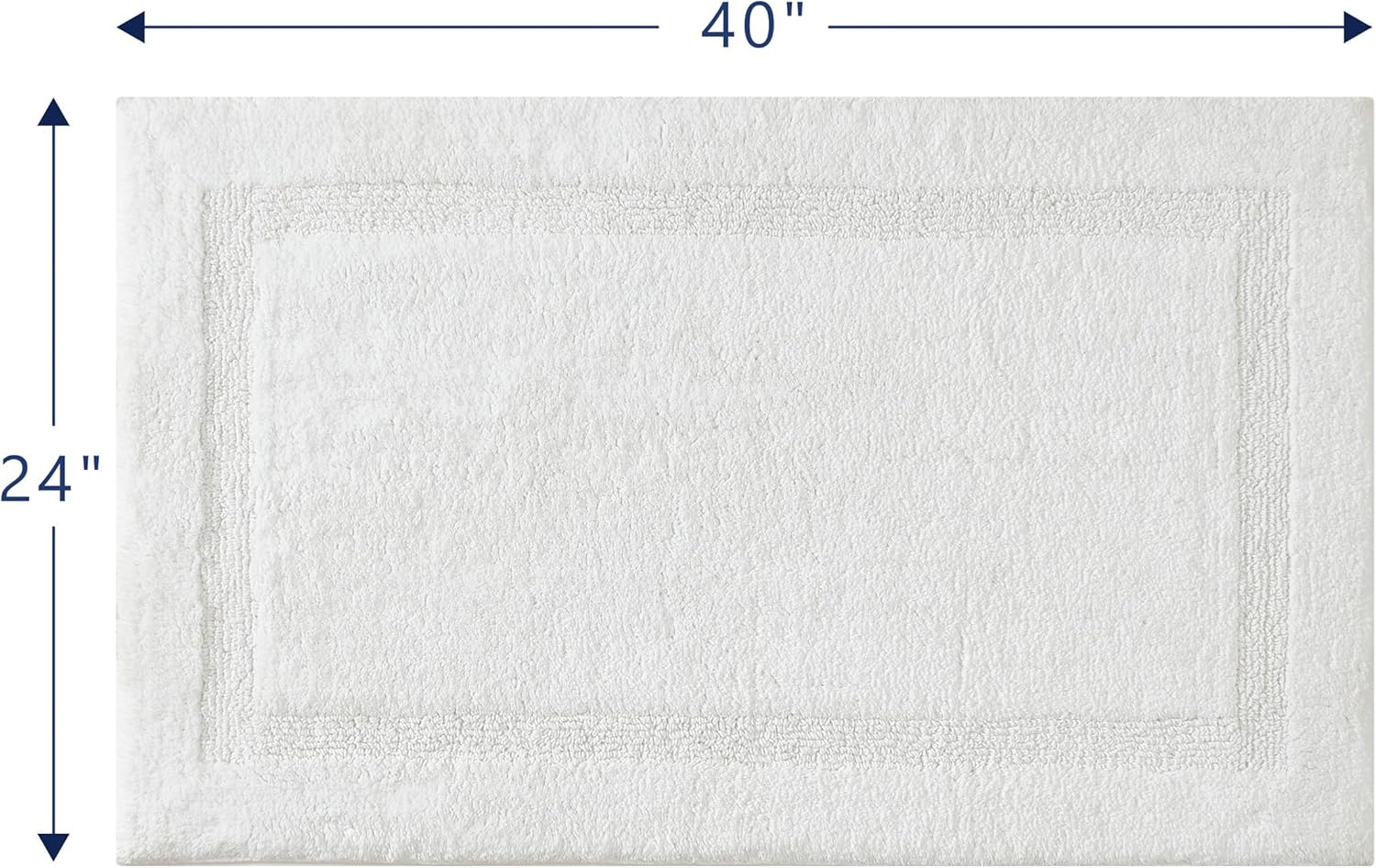 Nautica - Bathroom Rugs, Soft & Absorbent Cotton Bath Mat, Modern Bathroom Decor (Ton White, 2 Piece) image number 5