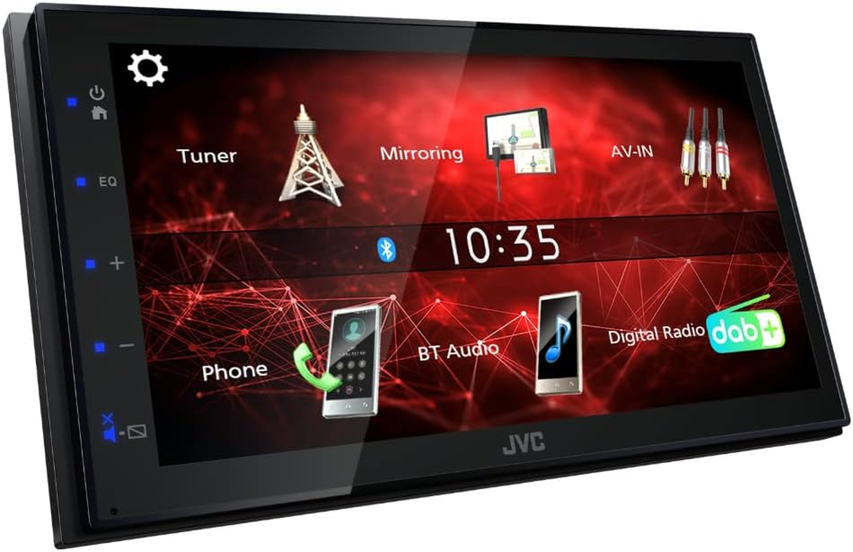 JVC KW-M27DBT 6.8 Inch (17.3 Cm) Digital Media Receiver with DAB+ & Bluetooth (USB, 3 X Pre-Out 2V, Ipod/Iphone Control, 4 X 45 Watt, Blue Button Lighting) image number 6