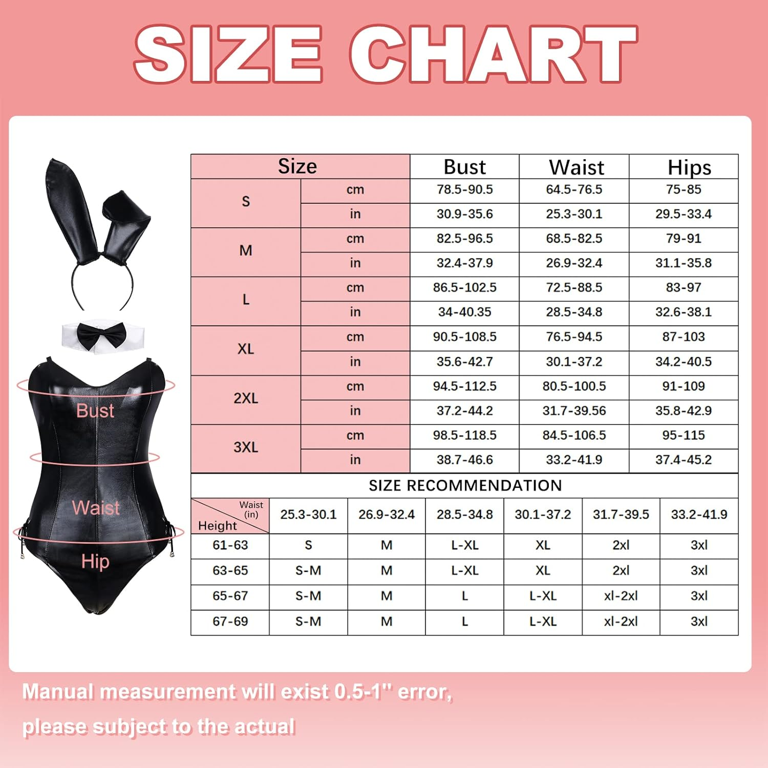 Womens Bunny Girl Senpai Cosplay Costume Outfit Anime Role Cosplay One Piece Bodysuit with Bunny Ear Stockings Set image number 5