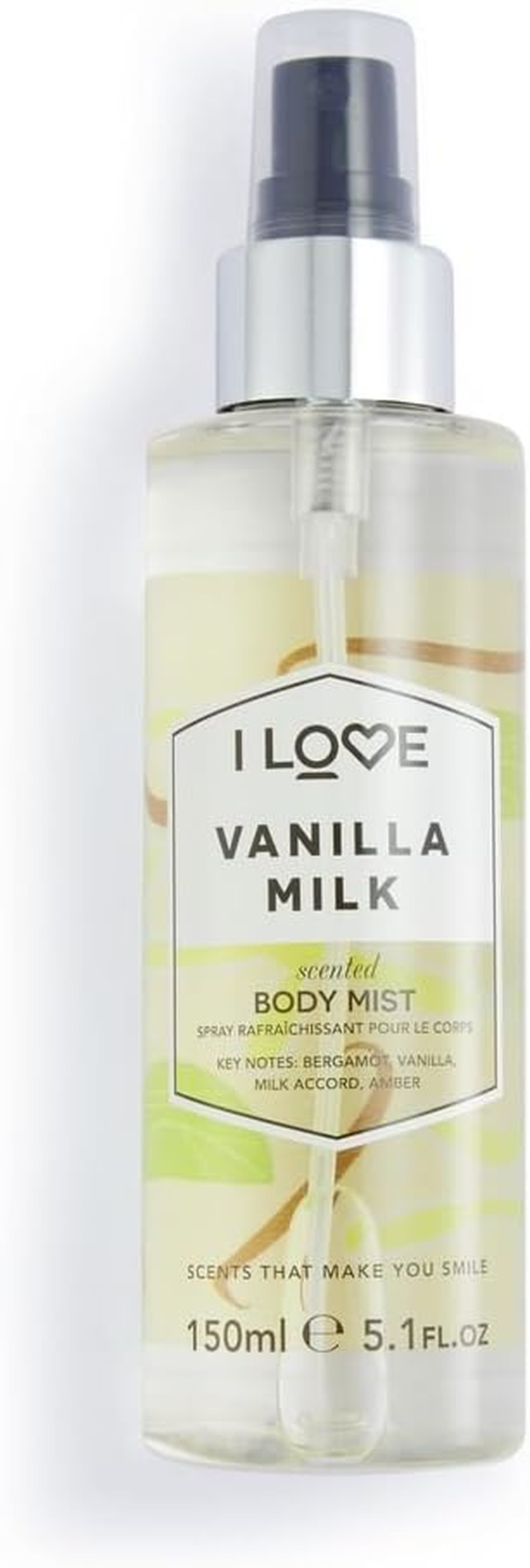I Love Signature Vanilla Milk Long Lasting, Fast Drying, Non Sticky Body Mist for Her, Fragrance Mist for Women, Long Lasting Fragrance 5.07 Fl Oz image number 1