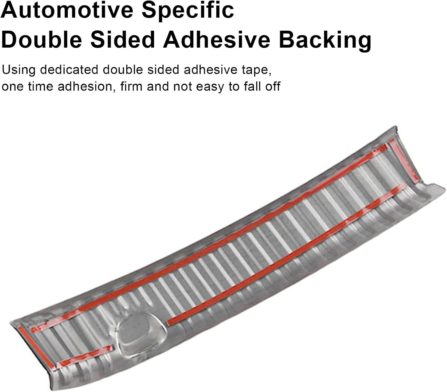 Rear Bumper Guard for Tesla Model Y 2021-2024, Carbon Fiber Style Stainless Steel Rear Trunk Bumper Protector Guard, Easy Installation image number 2