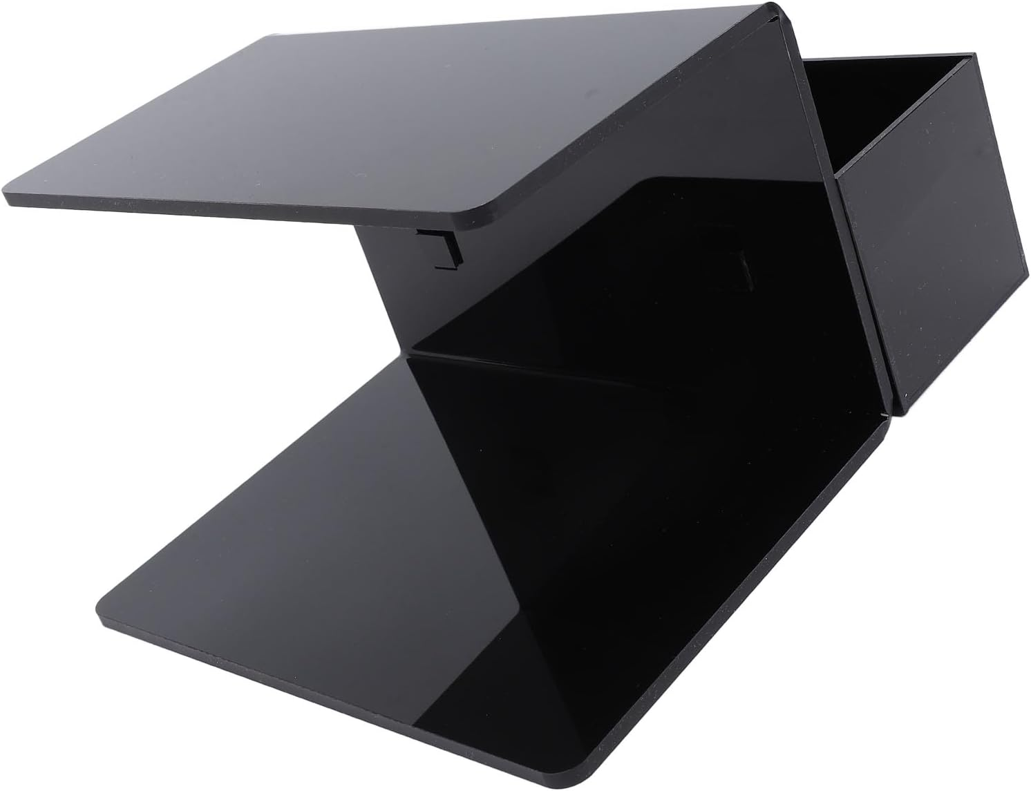 Cryfokt Premium Acrylic Eyelash Pillow Shelf with Storage Box, Convenient Lash Pillow Organizer for Eyelash Salons and Training Schools (Black) - White image number 3