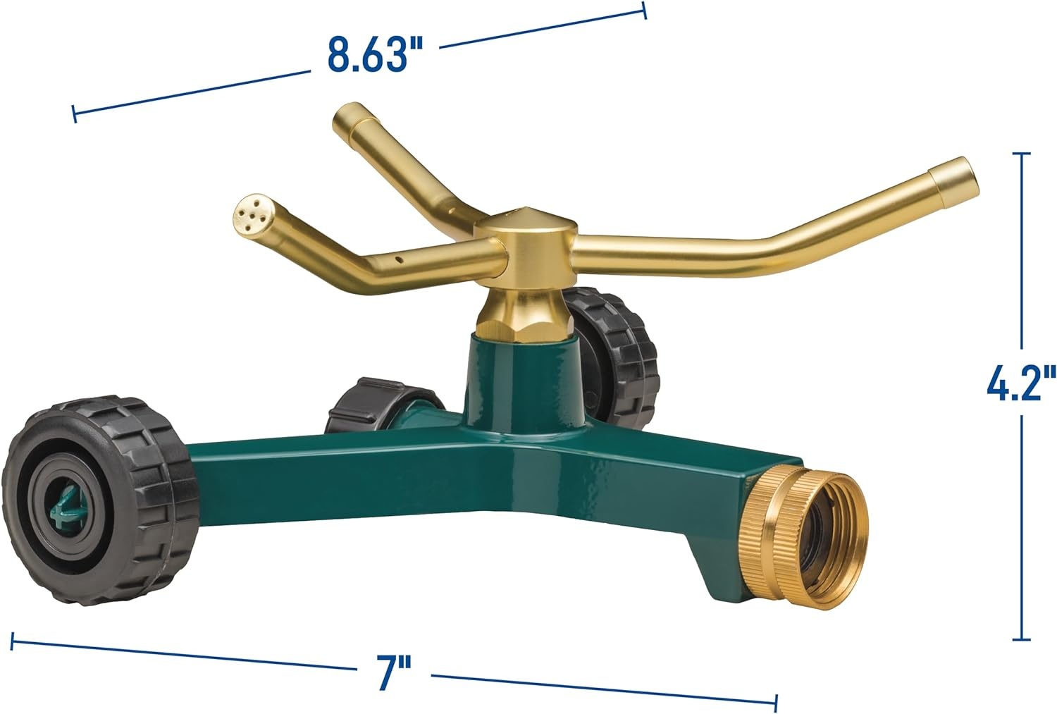 3 Arm Metal Sprinkler with Wheelbase