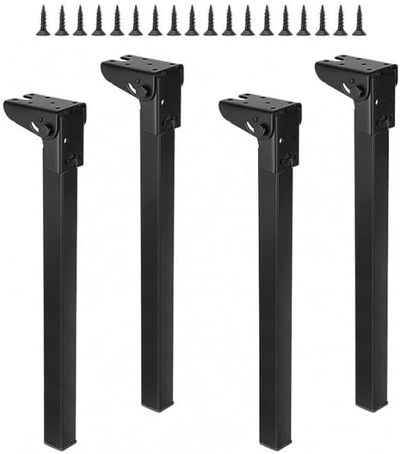 Perfk 4 Folding Table Legs Adjustable Desk Legs Folding Furniture Legs for Living Room, 350Mm image number 3