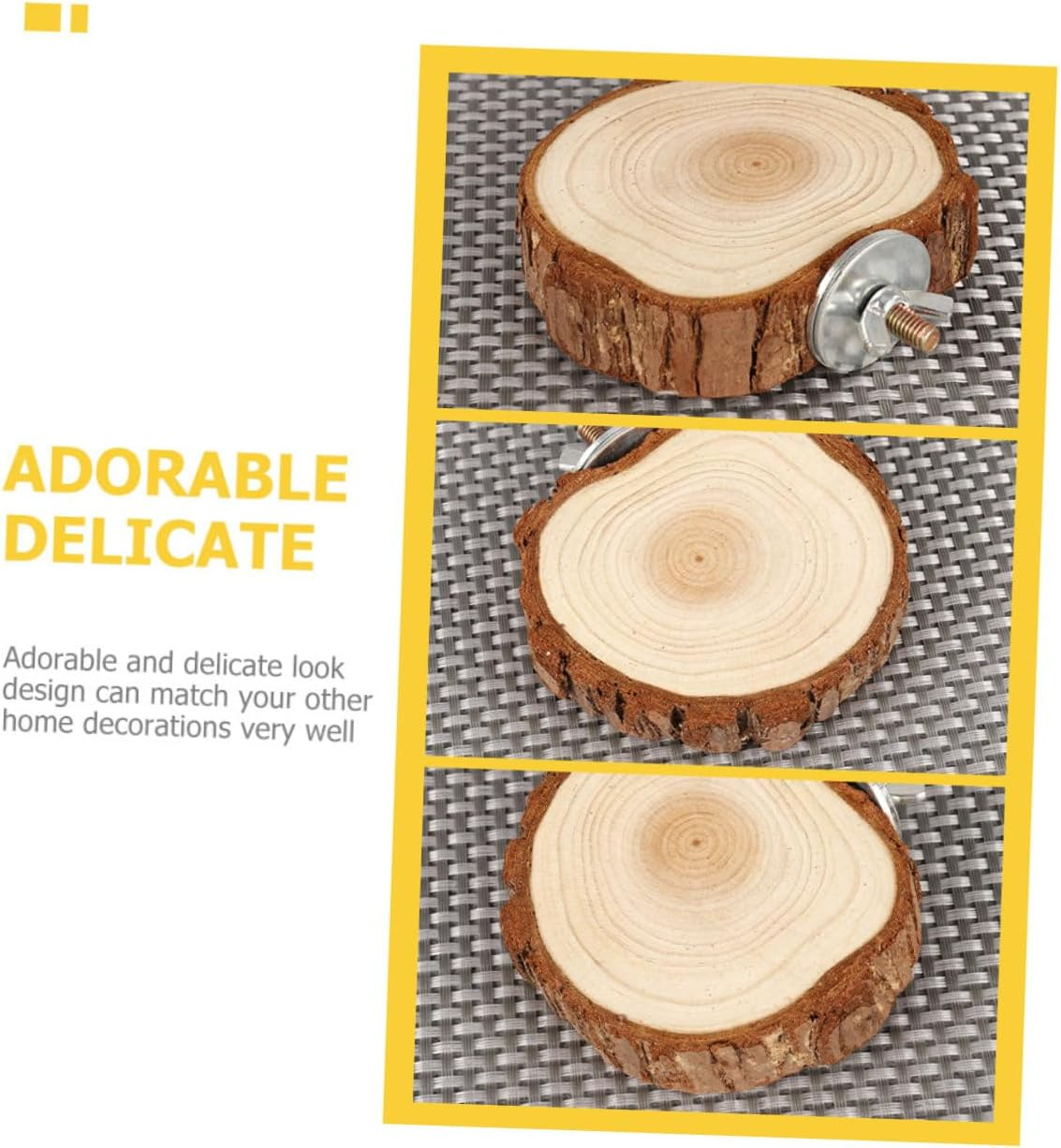 Hohopeti 2Pcs Bird Toys Bird Platforms Parrot Decoration Guinea Pig Hutch Gym Plaything image number 5