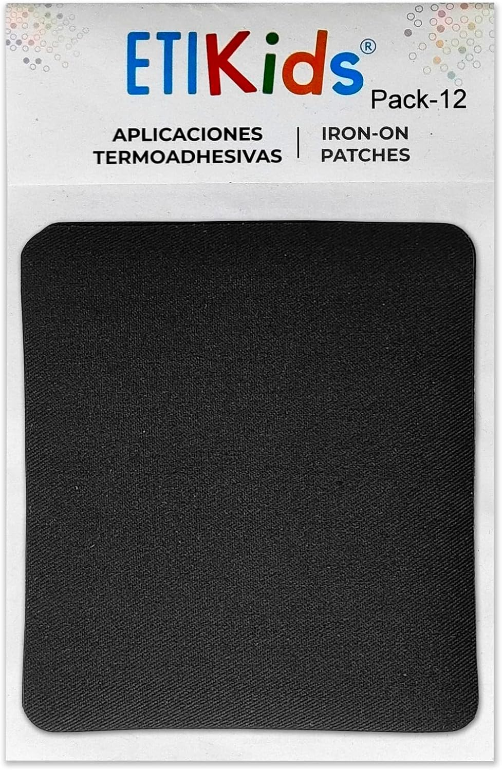 Iron-On Thermoadhesive Knee Pads. Elbow Pads to Protect Your Clothes and Repair Pants, Jackets, Sweaters, and Shirts. 3.4 X 3.9 in (Black, 12 Patch) image number 5