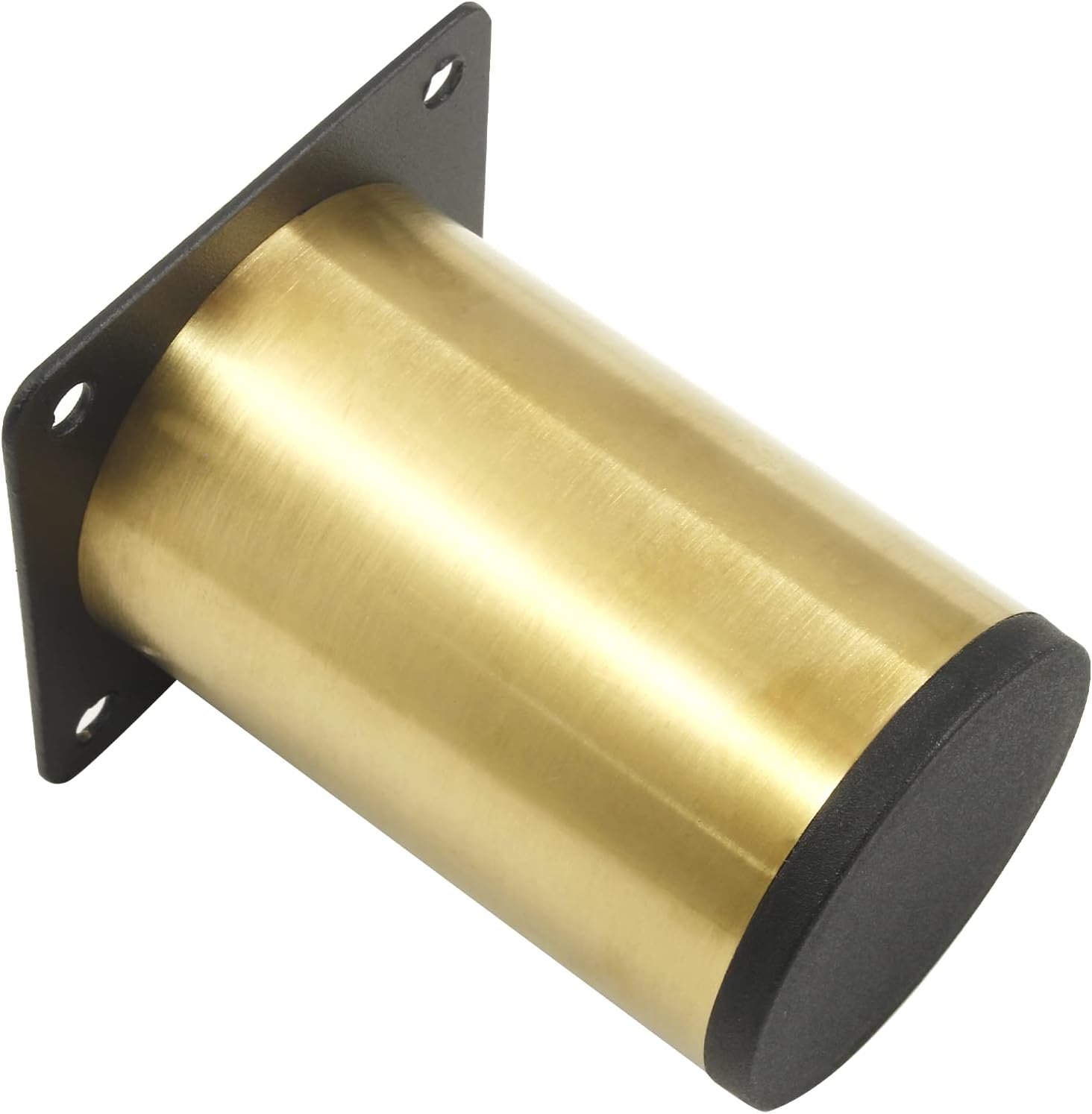 Kyuionty Set of 4 Stainless Steel Furniture Legs 3 Inch / 80 Mm, Gold Cabinet Legs round Kitchen Feet, Metal Replacement Legs for Cabinet Sofa Couch Shelves Table image number 6