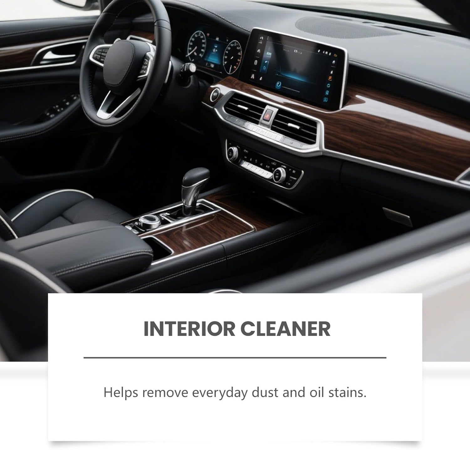 Gupcaqosjw Interior Car Cleaner,Car Interior Cleaner Spray with Cloth and Sponge - 237Ml Automotive Cleaning Spray for Leather Seat Steering Wheel Door Dashboard Central Console image number 2