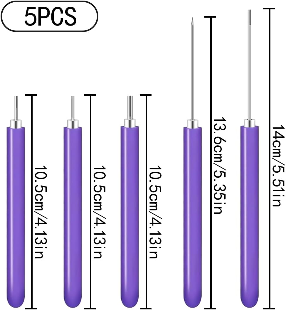 WELANE Paper Quilling Tools Slotted Kit, 5 PCS Paper Craft Quilling Tool Kit for Art Craft, DIY Paper Card Making (5 Kinds) image number 3