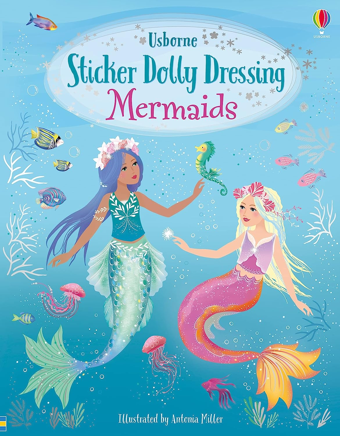 Usborne Dolly Dressing Mermaids Sticker Book image number 1