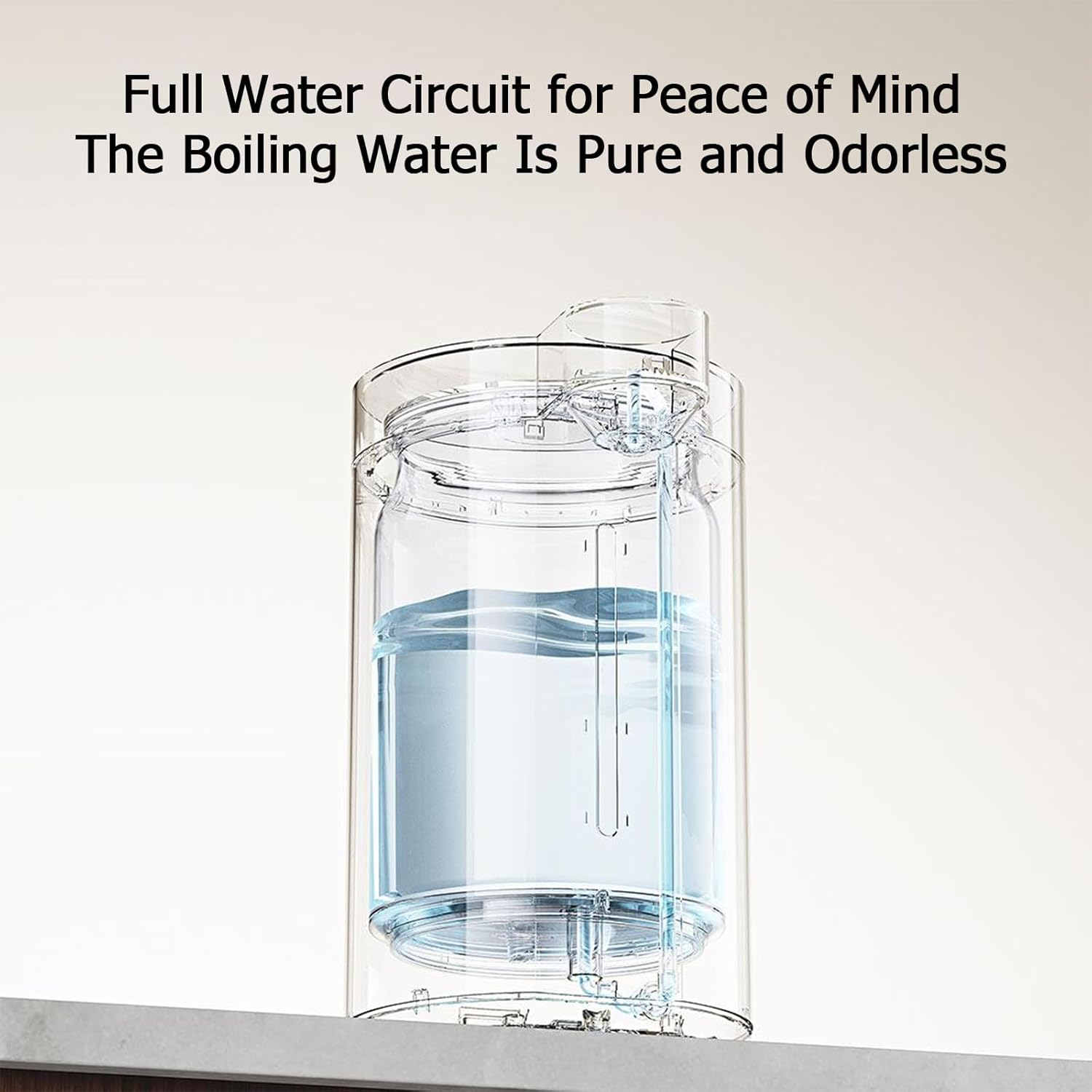 New Xiao MI MIJIA Hot Water Dispenser, 5L Electric Hot Water Urn Pot Dispenser, 40-90℃ Adjustable Temperatures, 316 Stainless Steel Countertop Water Heater, for Tea, Coffee, Baby Formula, 1600W image number 5