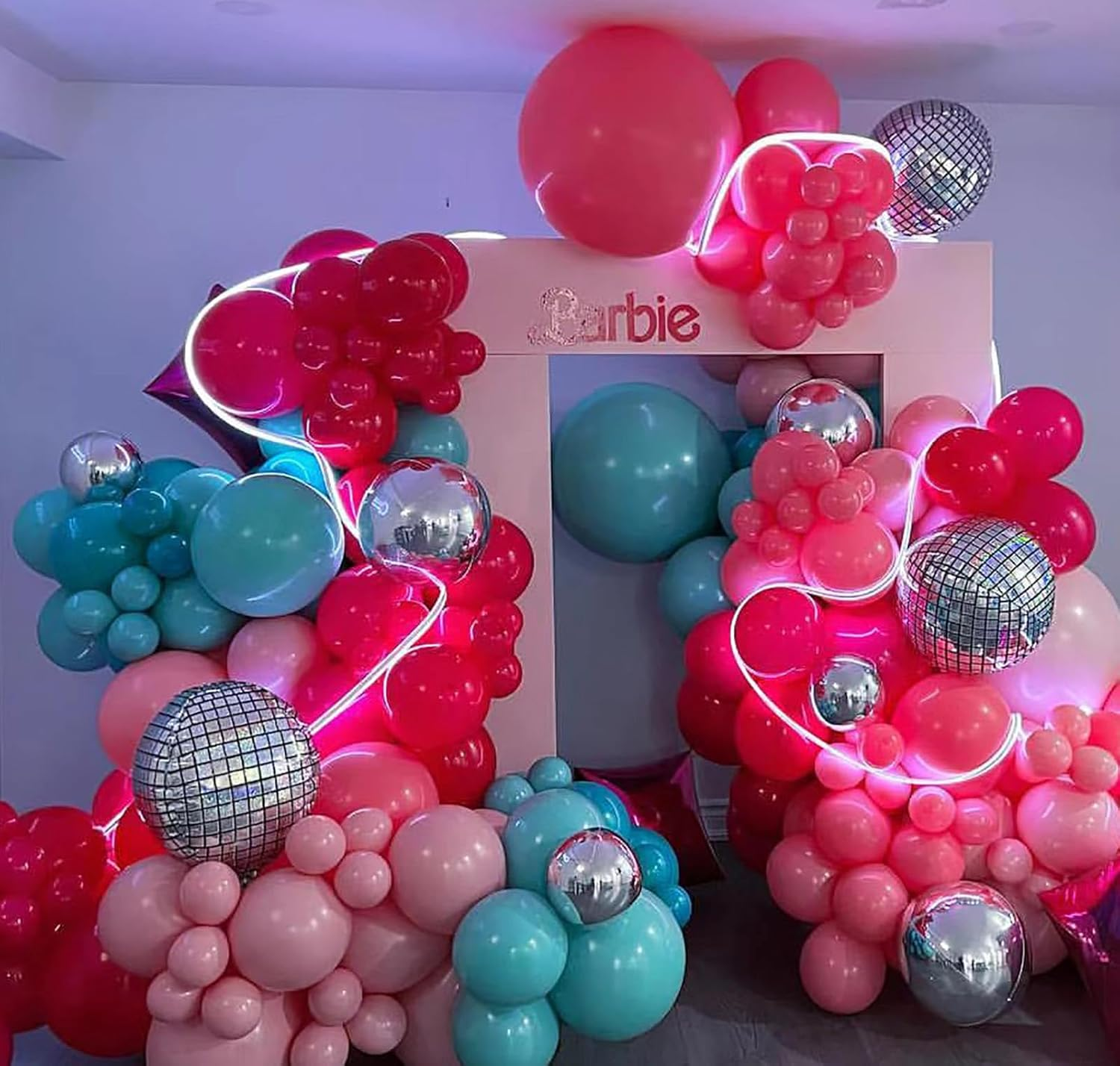 36 Inch Giant 6 Pack Large round Latex Baloons for Anniversary, Birthday, Christmas, Wedding Holiday Party Decorations (Hot Pink) image number 5